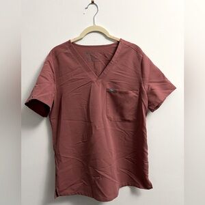 Figs Catarina One-Pocket Scrub Top - Mauve - M